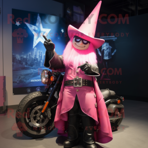 Postava maskota Pink Witch...