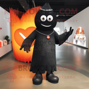Svart kärleksbrev maskot...