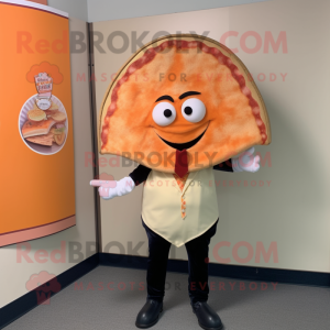 Peach Pizza Slice mascotte...