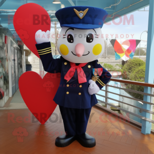 Navy Arrow Of Love maskot...