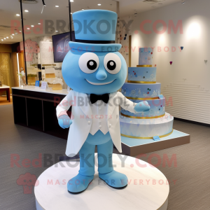 Himmelblauer Hochzeitstorte...