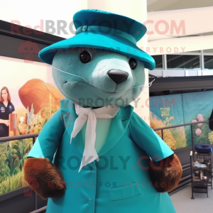 Postava maskota Teal Otter...