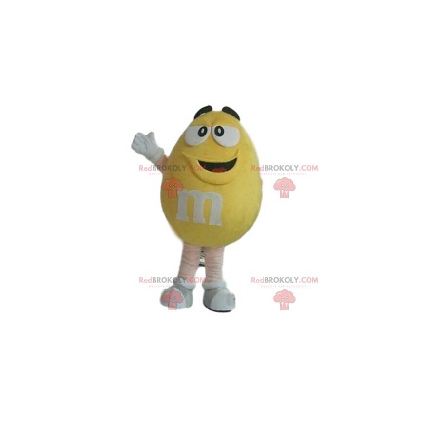 Mascotte de M&M'S jaune super joyeux! - Redbrokoly.com