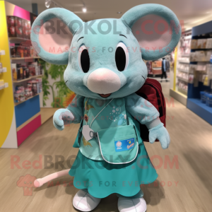 Turquoise Mouse mascotte...