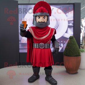nan Spartan Soldier mascot costume character dressed with a Cocktail Dress and Mittens