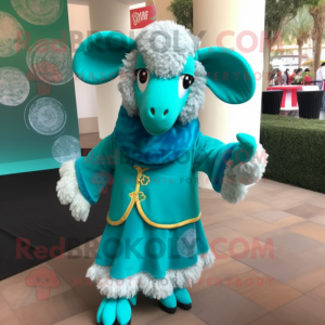 Turquoise Ram mascotte...
