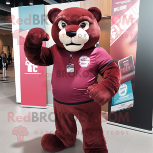 Maroon Panther mascotte...