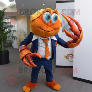 Orange Eremit Crab maskot...
