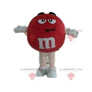 Mascota de M & M's roja muy sonriente - Redbrokoly.com