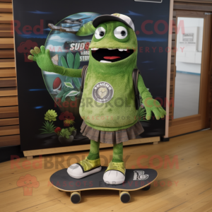 Oliven skateboard maskot...