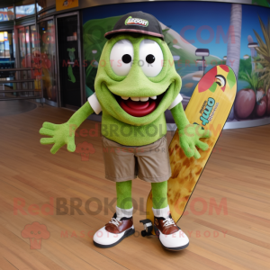 Olive Skateboard mascotte...