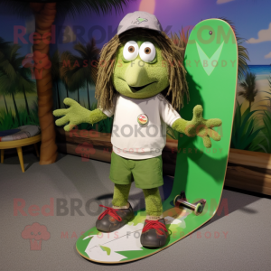 Olive Skateboard mascotte...