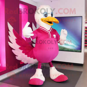 Magenta Swan mascotte...