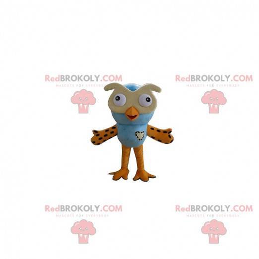 Mascot blue and yellow owls. Owls costume - Redbrokoly.com