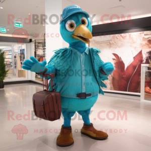 Turkoois Turkije mascotte...