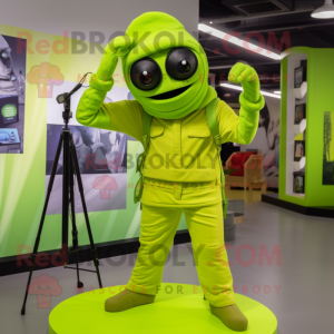 Lime Green Camera mascotte...