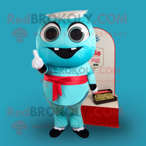 Cyan-Sushi Maskottchen...