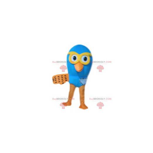 Blauwe vogel mascotte. Vogel kostuum - Redbrokoly.com