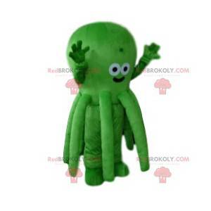 Mascot grøn blæksprutte. Blæksprutte kostume - Redbrokoly.com