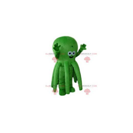 Mascotte de pieuvre verte. Costume de pieuvre - Redbrokoly.com