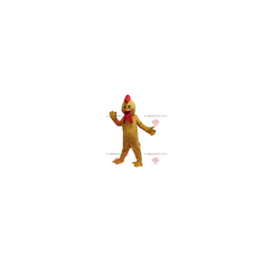 Mascota de pollo con una hermosa cresta. Disfraz de pollo - Mascota de pollo con una hermosa cresta. Disfraz de pollo -