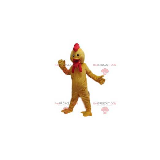 Chicken mascot with a beautiful crest. Chicken costume -