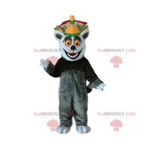 Mascot of King Julien, the lemur from the film Madagascar -