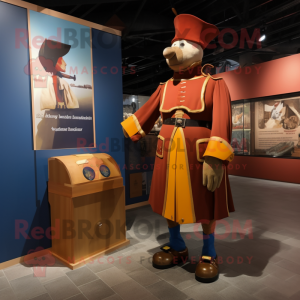 Brown Swiss Guard mascotte...