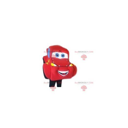 Lightning McQuenn mascot, the red car from the movie Cars -