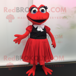 Red Frog mascotte kostuum...