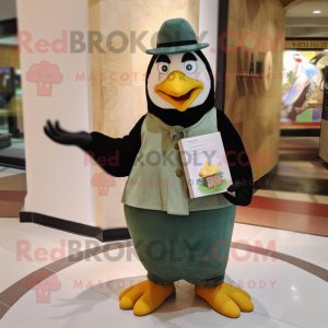 Olive Penguin maskot...