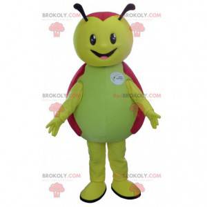 Mascotte de coccinelle verte et rouge - Redbrokoly.com