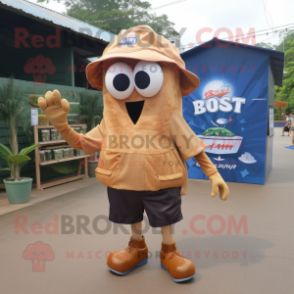 Rust Ray mascot costume character dressed with a Cargo Shorts and Beanies