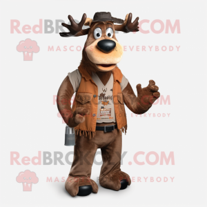 Rust Moose mascotte kostuum...