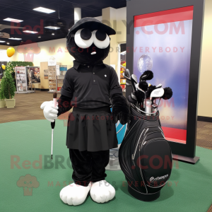 Sort Golf Bag maskot...