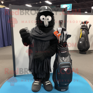 Black Golf Bag maskot...