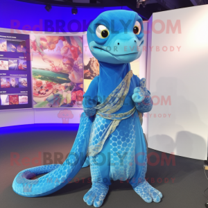 Sky Blue Anaconda mascotte...