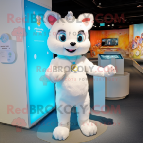 White Bracelet mascot costume character dressed with a Romper and Clutch bags