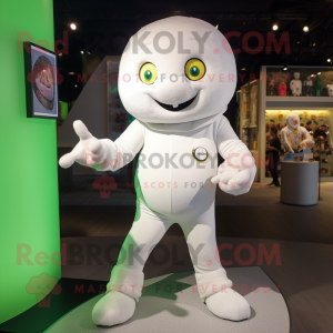 Vit armband maskot kostym...