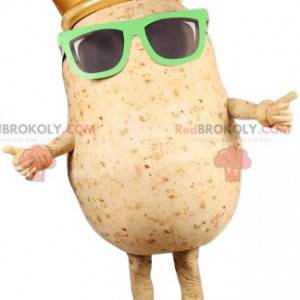 Mascotte de pommes de terre avec des lunettes de soleil -