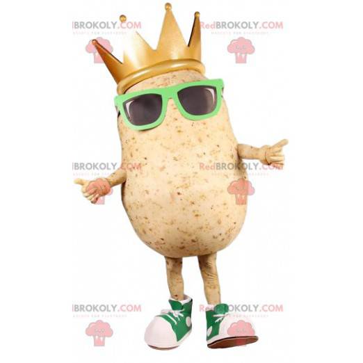 Mascotte de pommes de terre avec des lunettes de soleil -