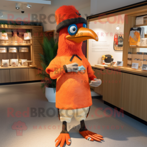 Oranje specht mascotte...