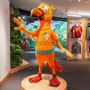 Oranje specht mascotte...