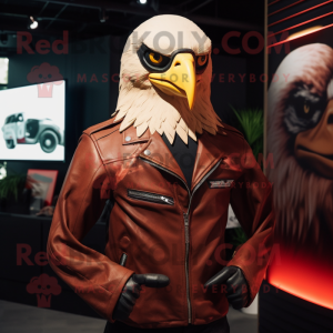 Red Bald Eagle maskot...