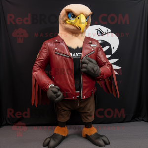 Red Bald Eagle mascotte...