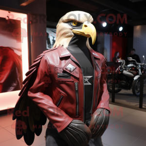 Red Bald Eagle mascotte...