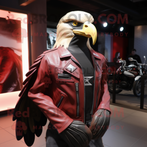 Red Bald Eagle maskot drakt...