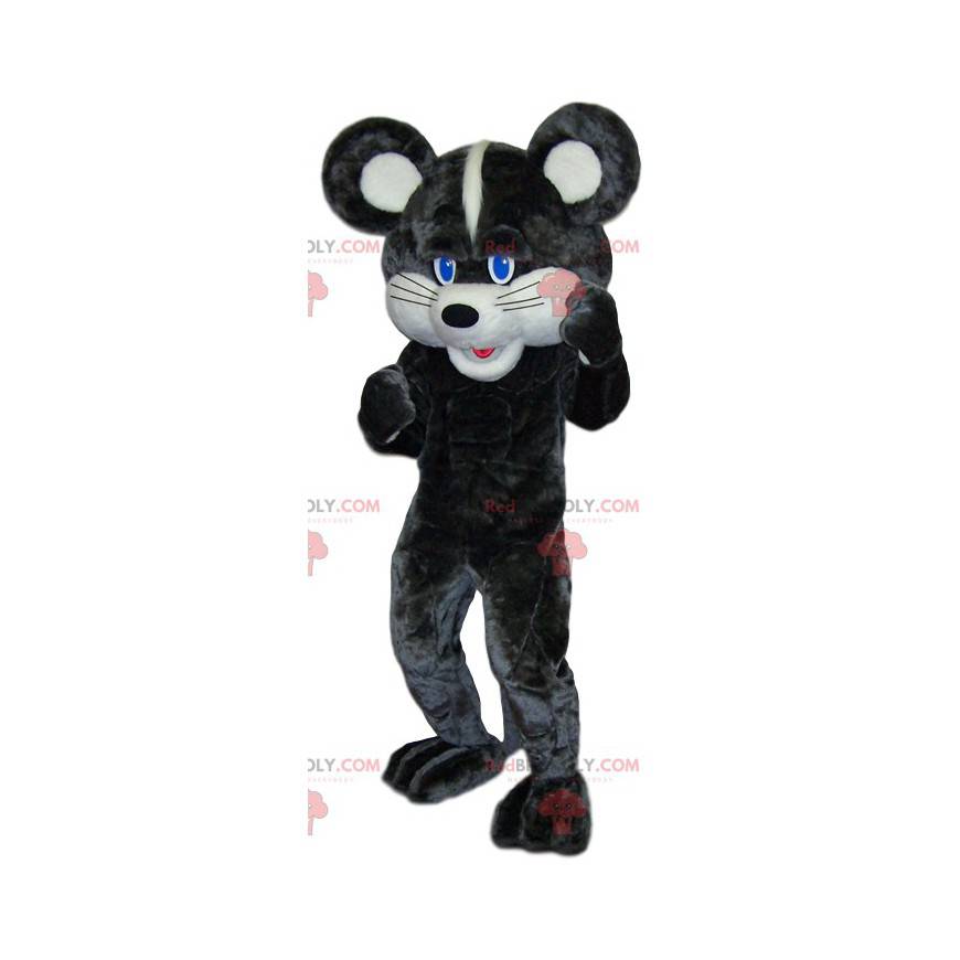 Maskottchen weiße und graue Maus. Mauskostüm - Redbrokoly.com