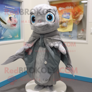 Gray Goldfish mascotte...