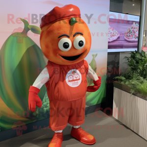 Rust Tomato maskot kostym...